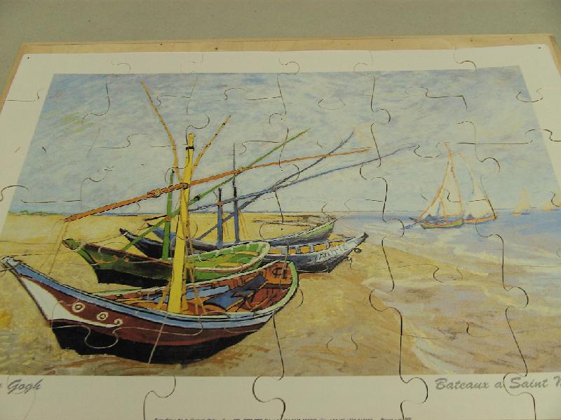 P316.jpg - "Bateaux à Saint-Marie" Van Gogh 36 stukken