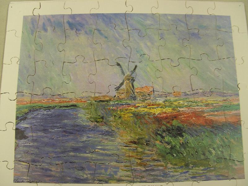 P404.jpg - "Tulpen en molen" Monet 48 stukken